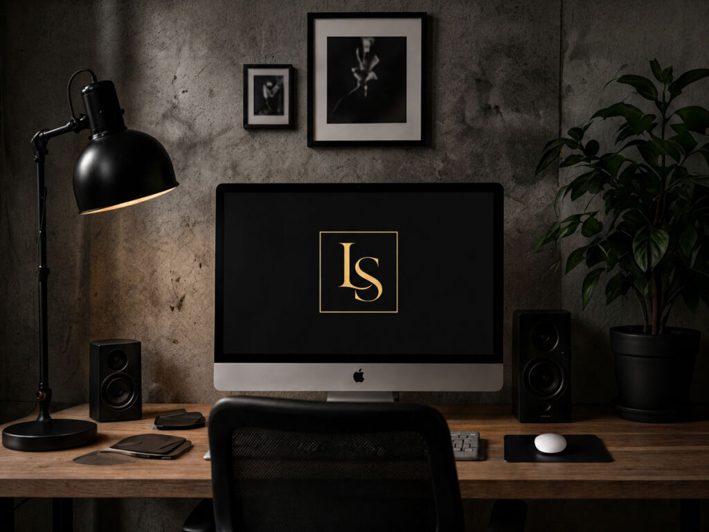 Arbeitsplatz von Lubomir Sivak für Webdesign, Grafikdesign und digitale Medienprojekte
